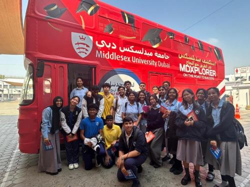 Middlesex University Bus @ SMCHS - 10th Oct 2023